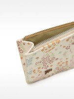 Tarjetero Con Textura Estampado Floral multicolor