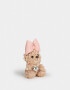 Llavero Peluche Llavero Y Charm De Osito Con Moño - Marron Beige