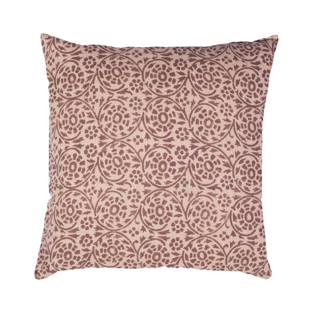 ALMOHADÓN ZARAGOZA 45*45 - ALGODON BEIGE/TAUPE 