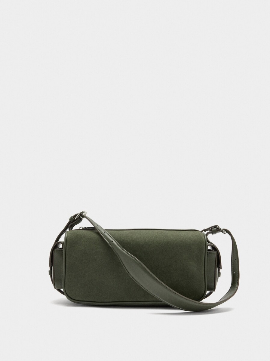 Bolso De Hombro Rectangular - verde 