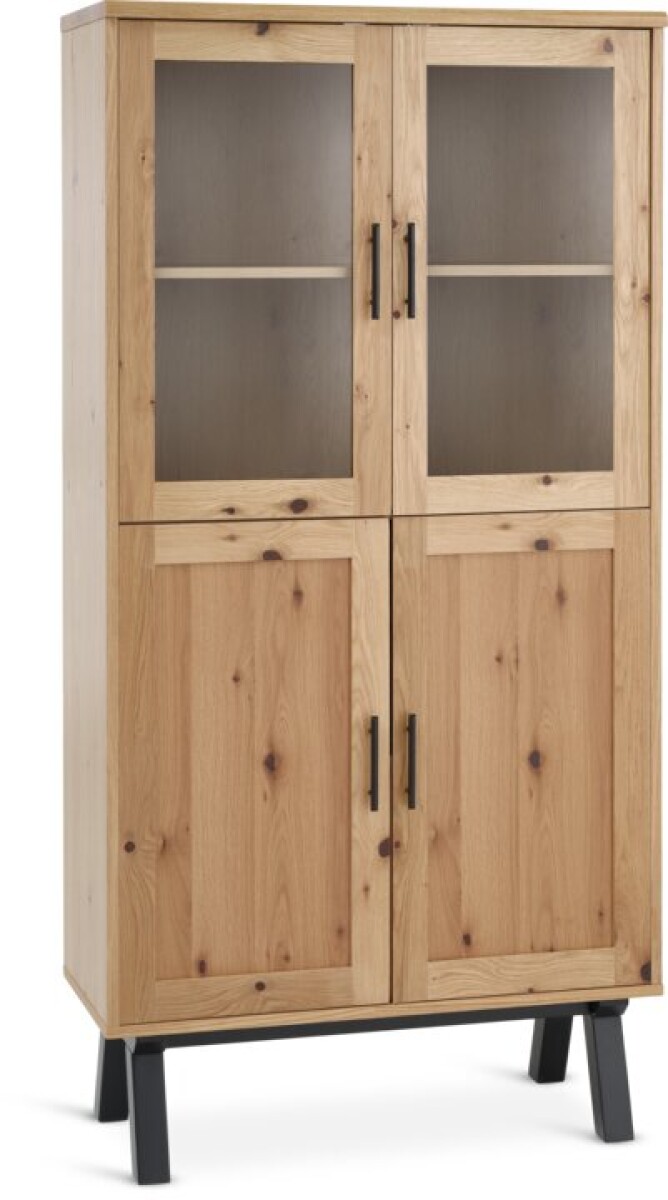 Vitrina SANDBY 2 puertas roble natural 