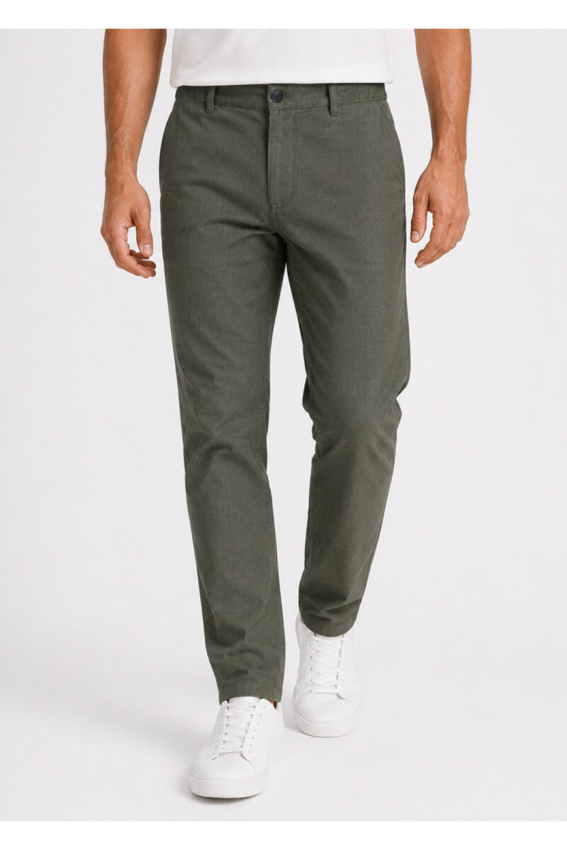 Pantalón Arrow Lino Algodón VERDE