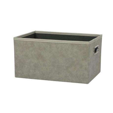 Cesto Organizador Rect 34X23Xh18Cm Pu Gris