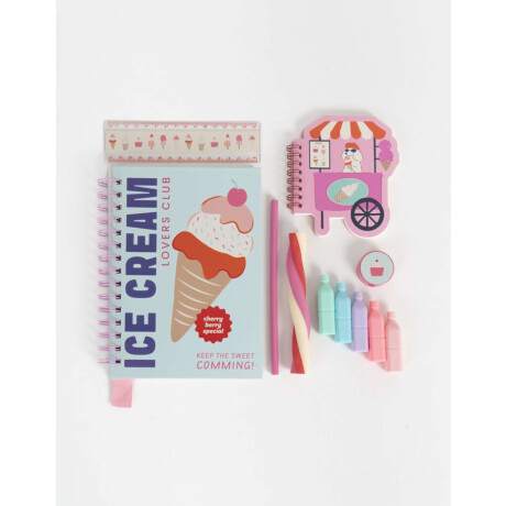 Set De Librería En Estuche Combinacion Multicolor