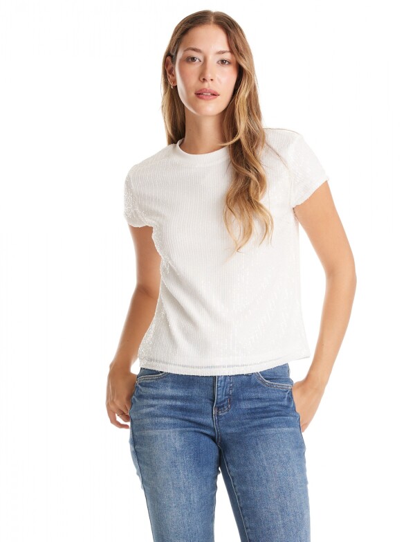 Blusa Lentejuelas CRUDO
