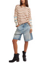 REMERA NINA STRIPE Marfil