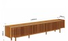 Rack de TV Dune Ripiado 2.6 - Linea Manhattan Nature