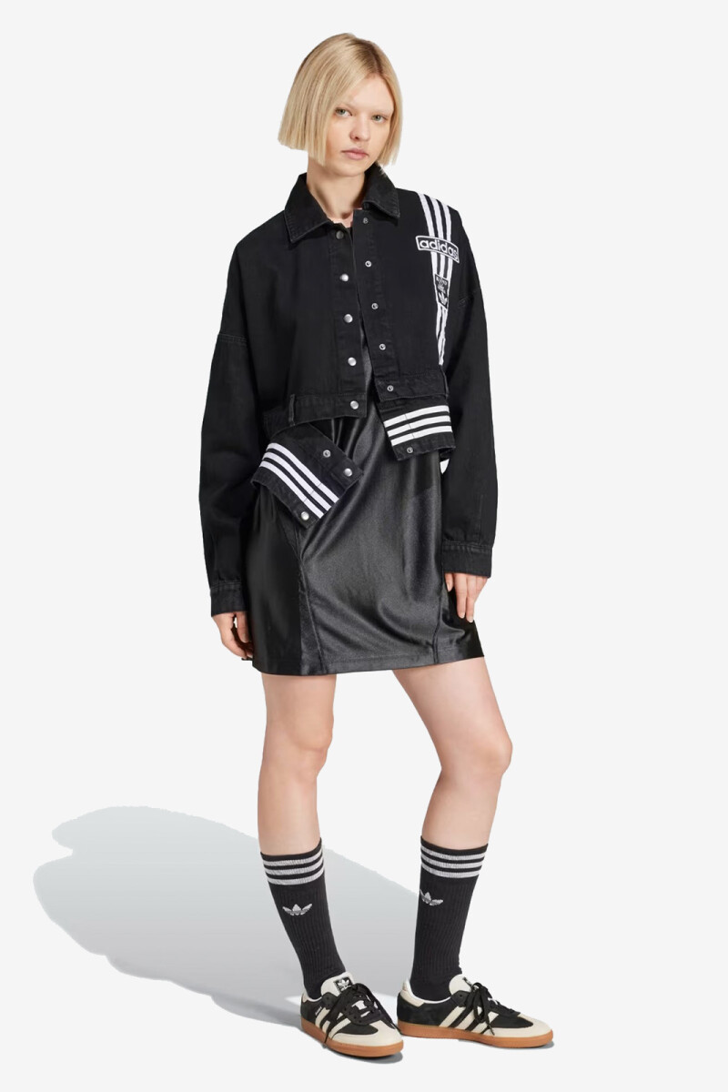 CHAQUETA DENIM Negro