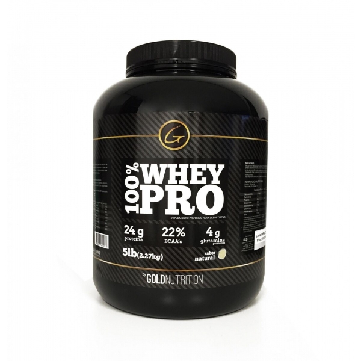 Proteína 100% Whey Pro 5gold Nutrition Natural 5 Lbs. 