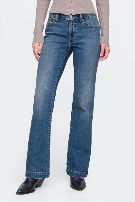Jean Long And Lean Mujer Medium Indigo 21