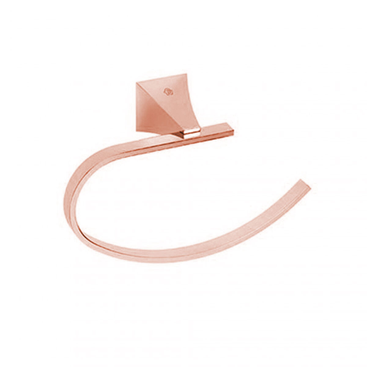 Toallero Aro Metal Urbano Bronce Rose Gold Mate Pieza 