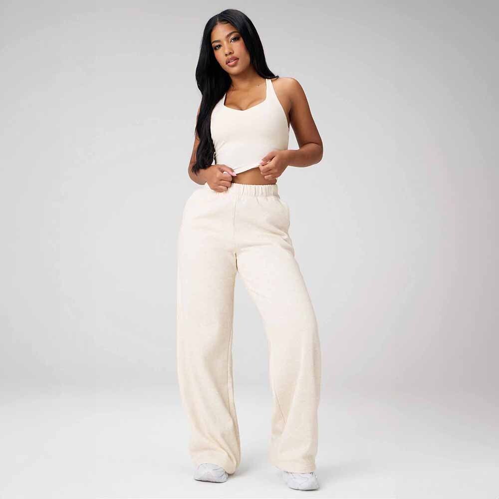 Top Anywhere Cropped Built-In Bra Mujer Bone