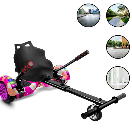 Hoverboard Patineta Eléctrica + Silla Música Luces Cmb001505