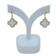 Par de caravanas en oro 18k y nácar modelo Alhambra Par de caravanas en oro 18k y nácar modelo Alhambra