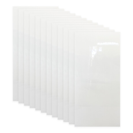 Set x12 placas autoadhesivas 30cm x 60cm x 2.2mm BLANCO