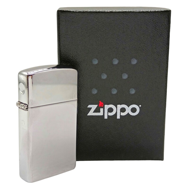 Encendedor ZIPPO 1610 Slim Hi Pol Chrome - ZP161037 plateadouniforme