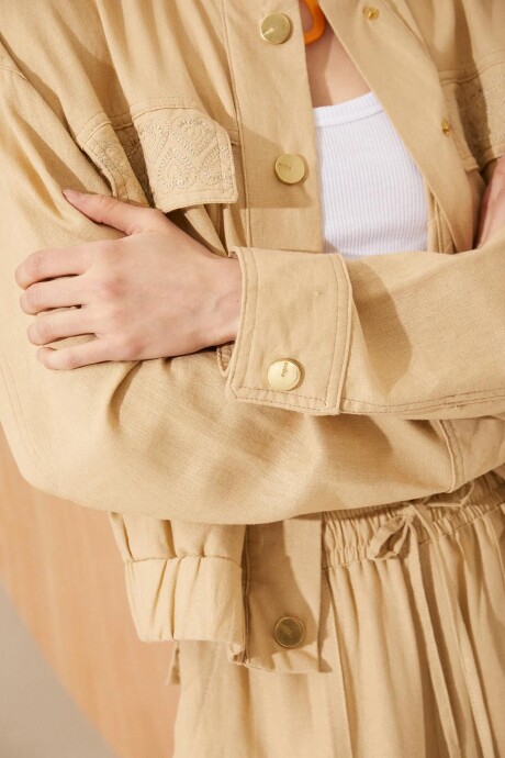 BOMBER TROPICAL CAMEL