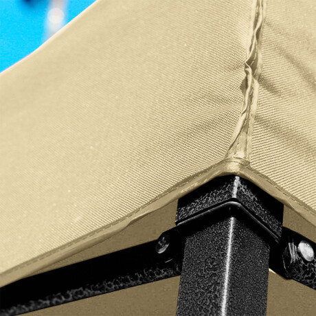 Gazebo 2x2mt Toldo Carpa Uv30 Impermeable Resistente Beige