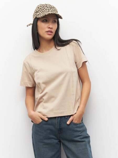 T-SHIRT D.CASSIN PADELLA BEIGE