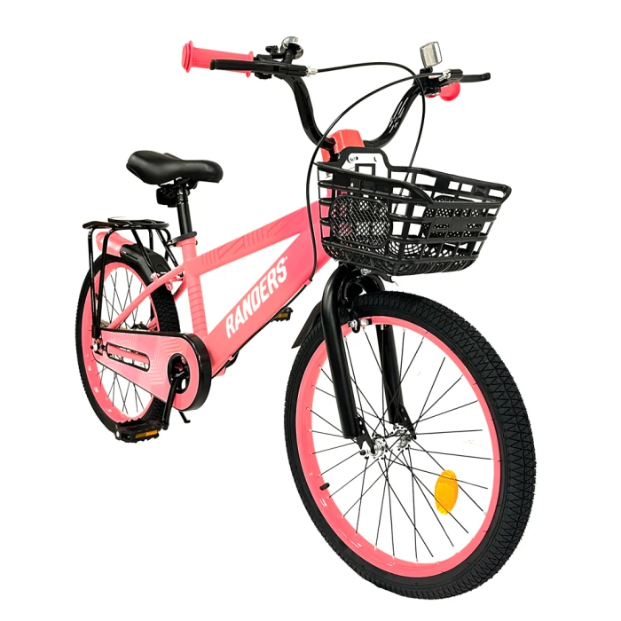 Bicicleta infantil rodado 20 Con Canasto Rosa
