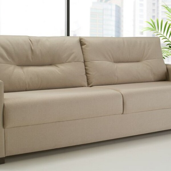 SOFA 3.5 CUERPOS - PU COLOR PERLA SOFA 3.5 CUERPOS - PU COLOR PERLA