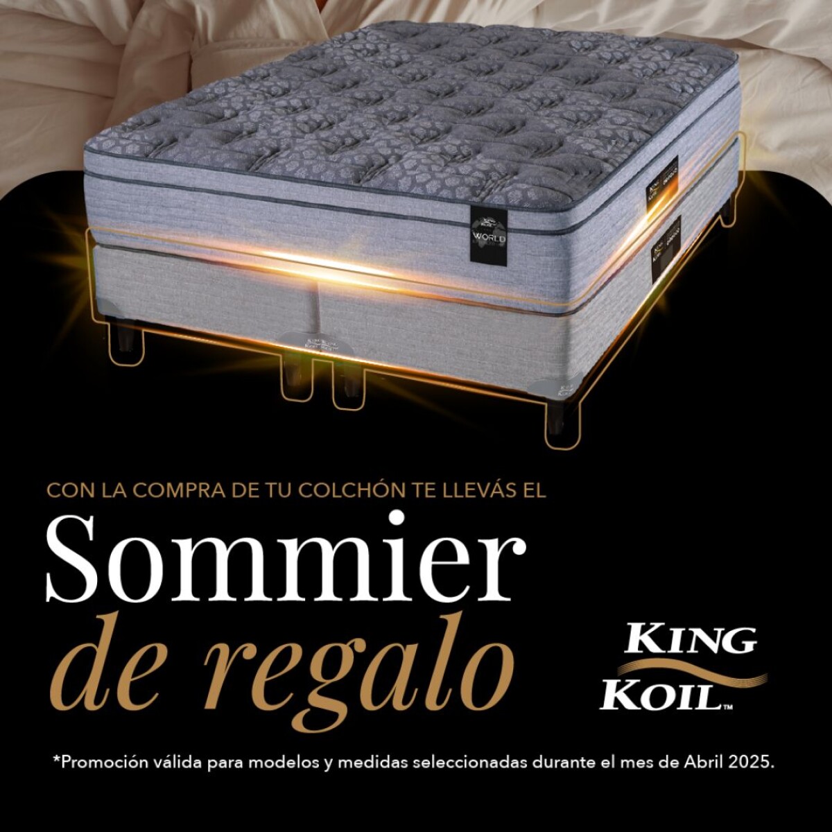 Colchón XLA con Sommier - King 180x200 (con sommier de regalo) 