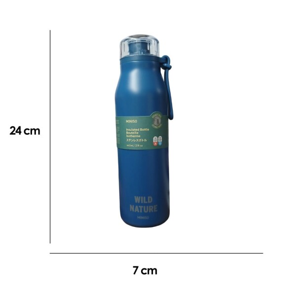 Botella camping 640ml azul