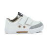Molekinho Zapato Casual Infantil Napa Floter Rustico Neo Blanco-gris
