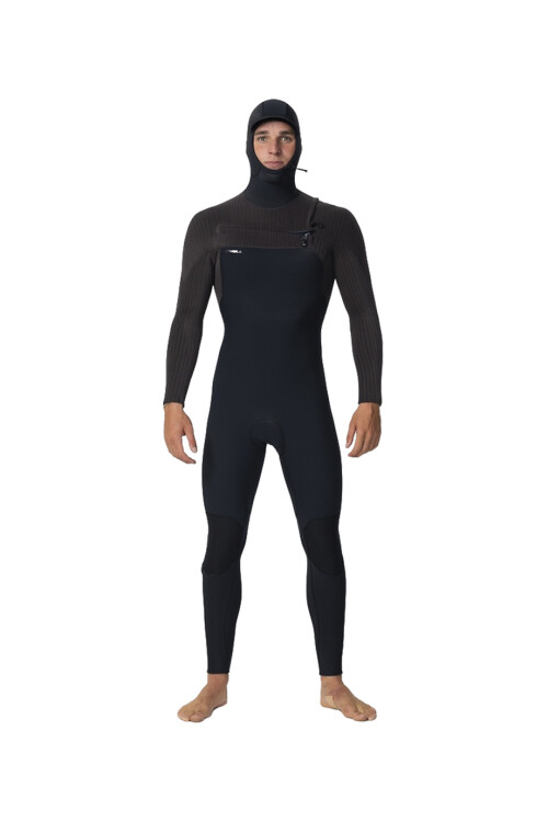 HyperFreak 5/4+mm - Chest Zip Full Con Capucha - Black Arabic HyperFreak 5/4+mm - Chest Zip Full Con Capucha - Black Arabic