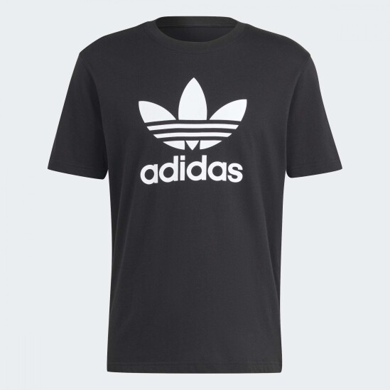 Remera Adidas Adicolor Trifolio Negro
