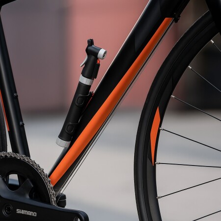 INFLADOR BICI DOBLE VIA NEGRO