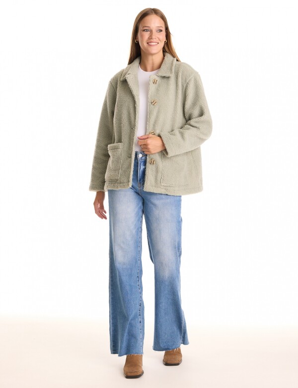 Sobrecamisa Sherpa VERDE CLARO