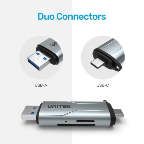 Lector de Memoria Sd Unitek 2 en 1 Dual USB 001