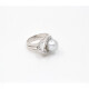 Anillo En Oro Blanco, Brillantes Y Perla De Cultivo De 9 Mm Anillo En Oro Blanco, Brillantes Y Perla De Cultivo De 9 Mm
