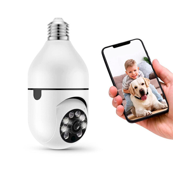 CAMARA SEGURIDAD TUYA Lampara -SM F1-2MP -Smart WiFi Sin color
