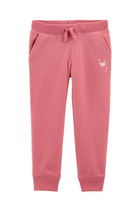 Pantalón deportivo de algodón rosa 0