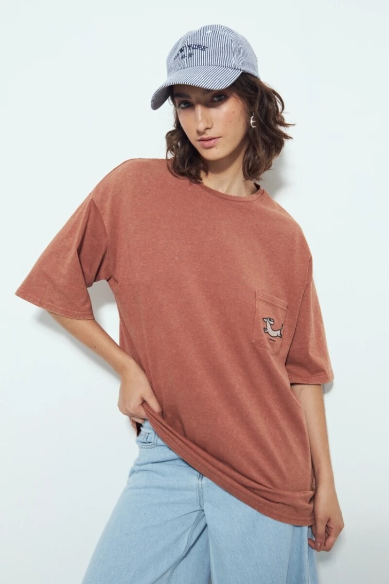 T-SHIRT P.CAKE BETULA - LADRILLO 