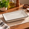 Dip plato reclangular borde negro 10x7.5x1.5 cm Dip plato reclangular borde negro 10x7.5x1.5 cm