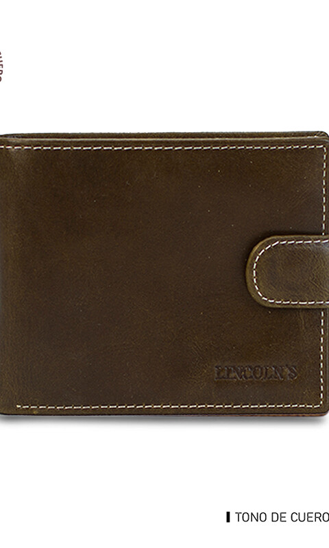 BILLETERA CUERO FEBO CHOCOLATE