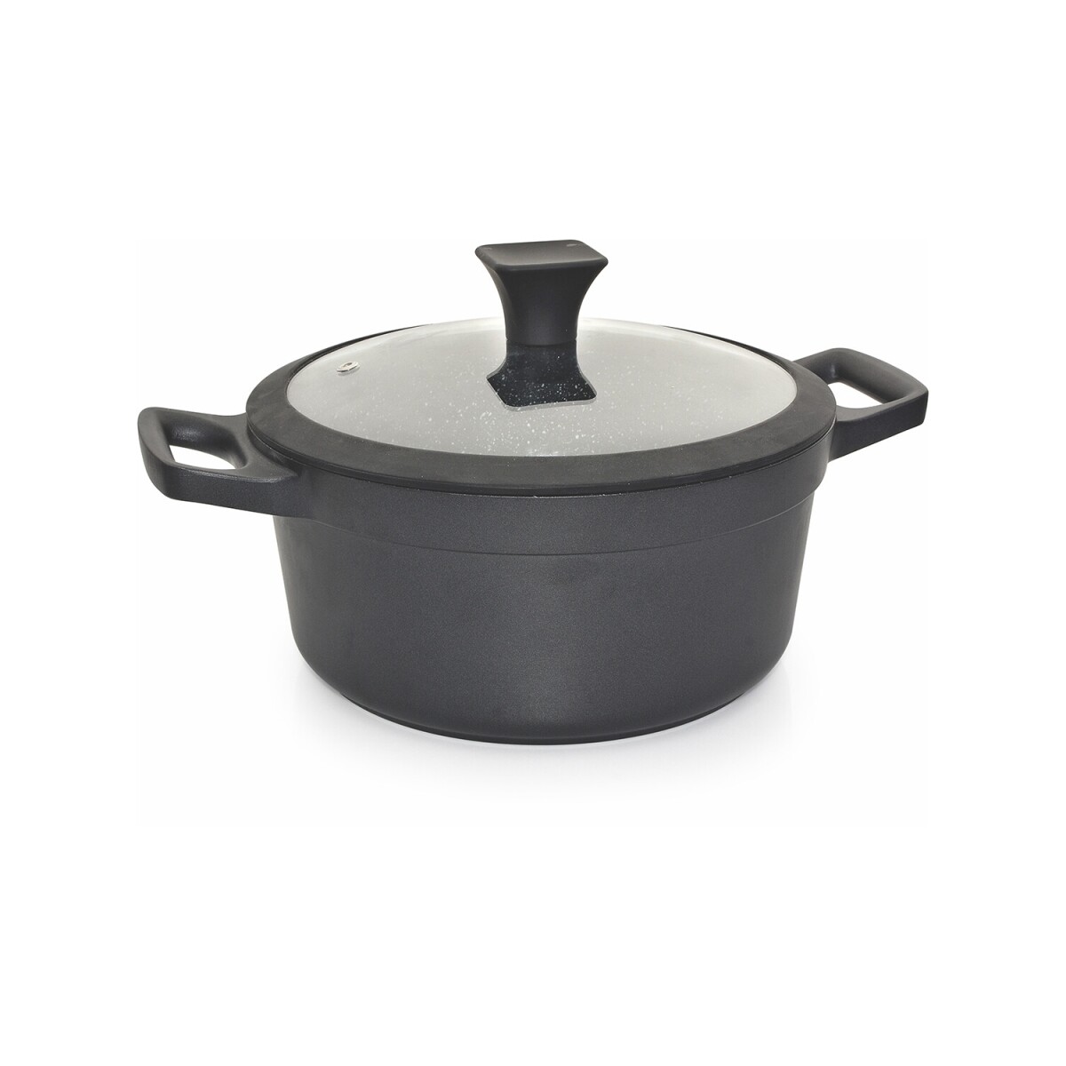 Cacerola Cuori Nero con tapa de vidrio 28cm 