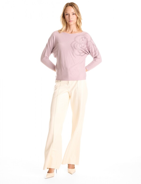 Buzo Dolman Brillos LILA