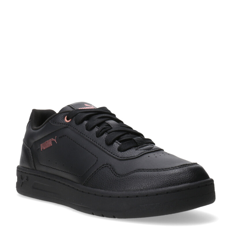 Championes de Mujer Puma Court Classic Negro - Rosa