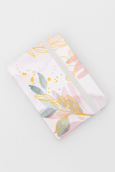 Cuaderno Botanica 10,5x7,5cm, 96 Hojas Estampado 3