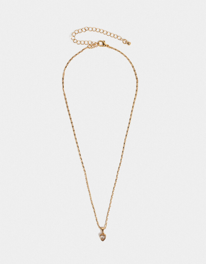 Cadena Corta con Dije Con cubic zirconia Cadena Corta Con Dije Con Cubic Zirconia - Dorado
