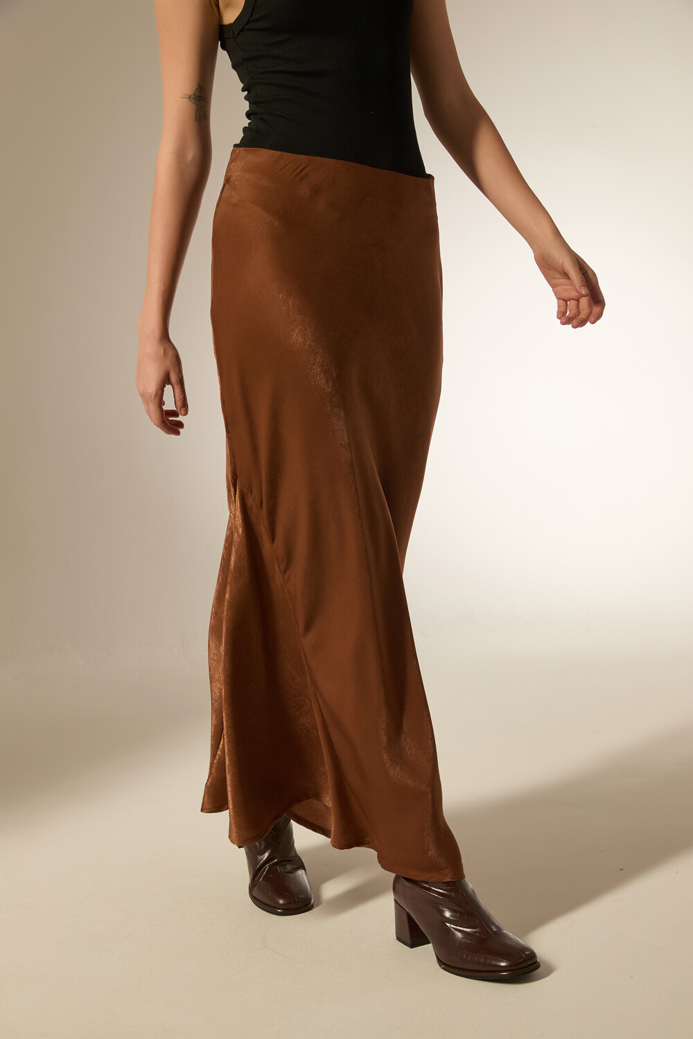 Falda Veylara Marron