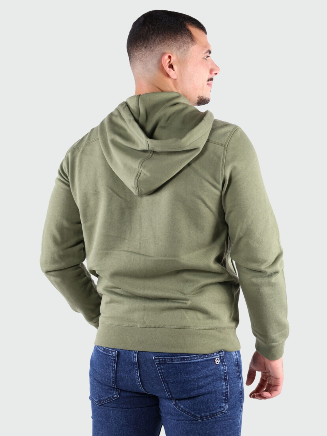 BOSS - Campera de punto Jersey Jacket Flat Verde
