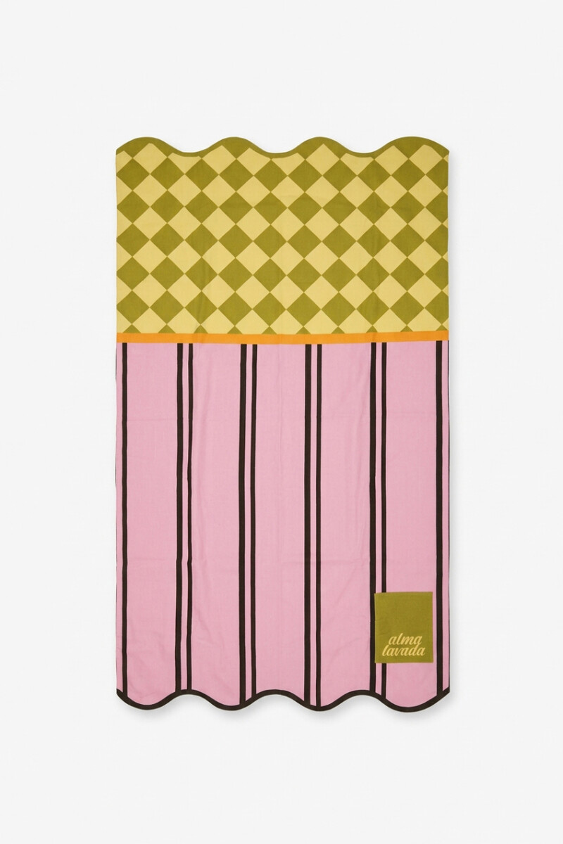 Pareo wavy alma lavada rosa