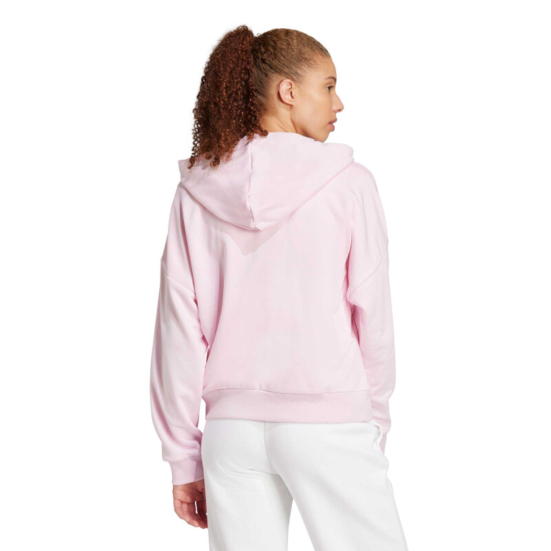 Canguro de Mujer Adidas Essentials Big Logo Rosado Claro - Blanco