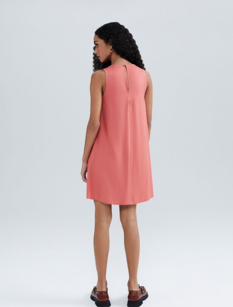 VESTIDO BÁSICO SIN MANGAS ROSA