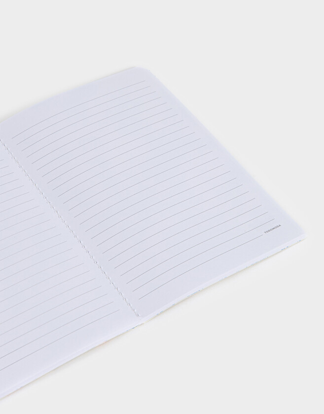 Anotadores Cuadernos y Memos Cuaderno A5 Tapa Blanda Encuadernado Con Bordados - Azul Celeste